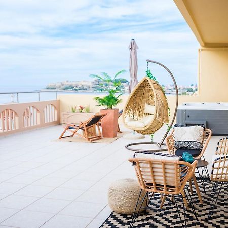 Thea - Rooftop Seaview Jacuzzi Retimno Zewnętrze zdjęcie