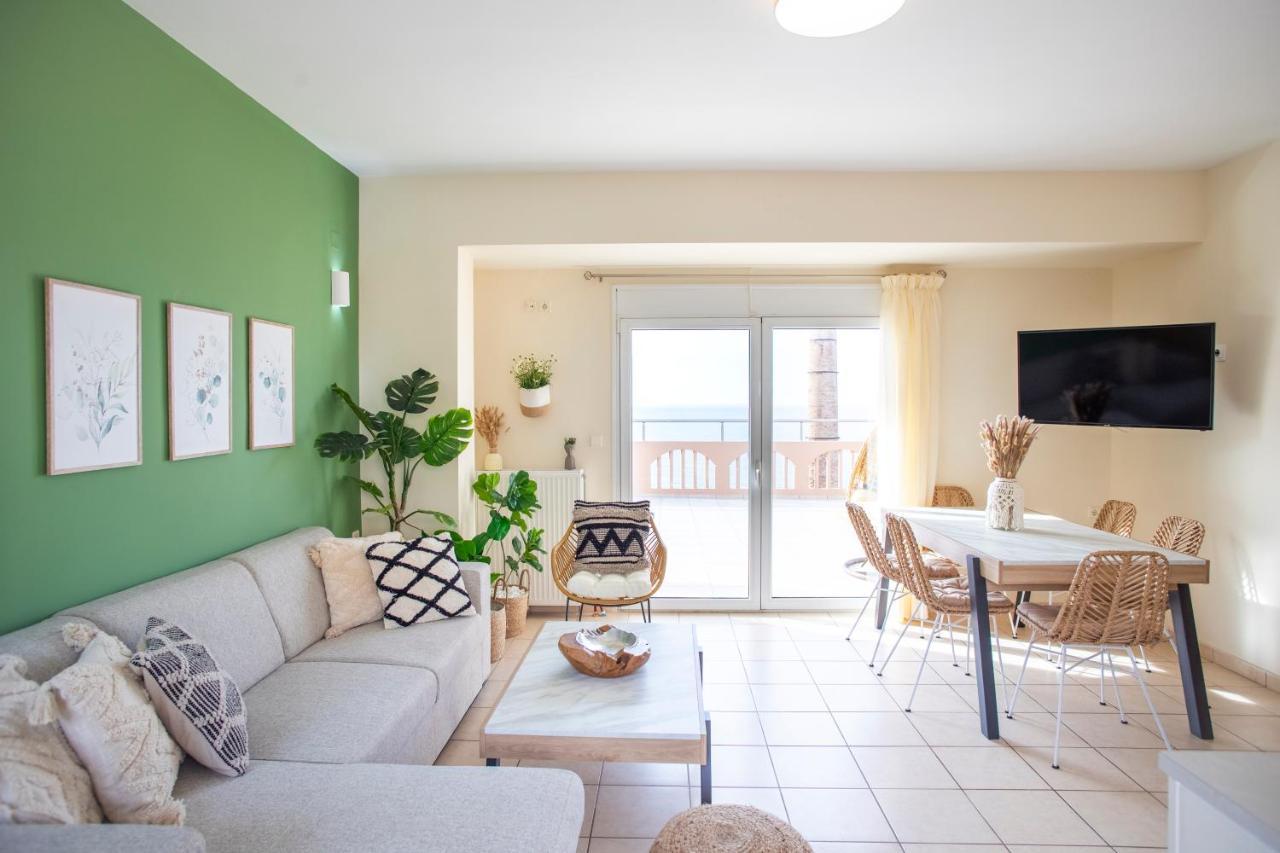 Thea - Rooftop Seaview Jacuzzi Retimno Zewnętrze zdjęcie